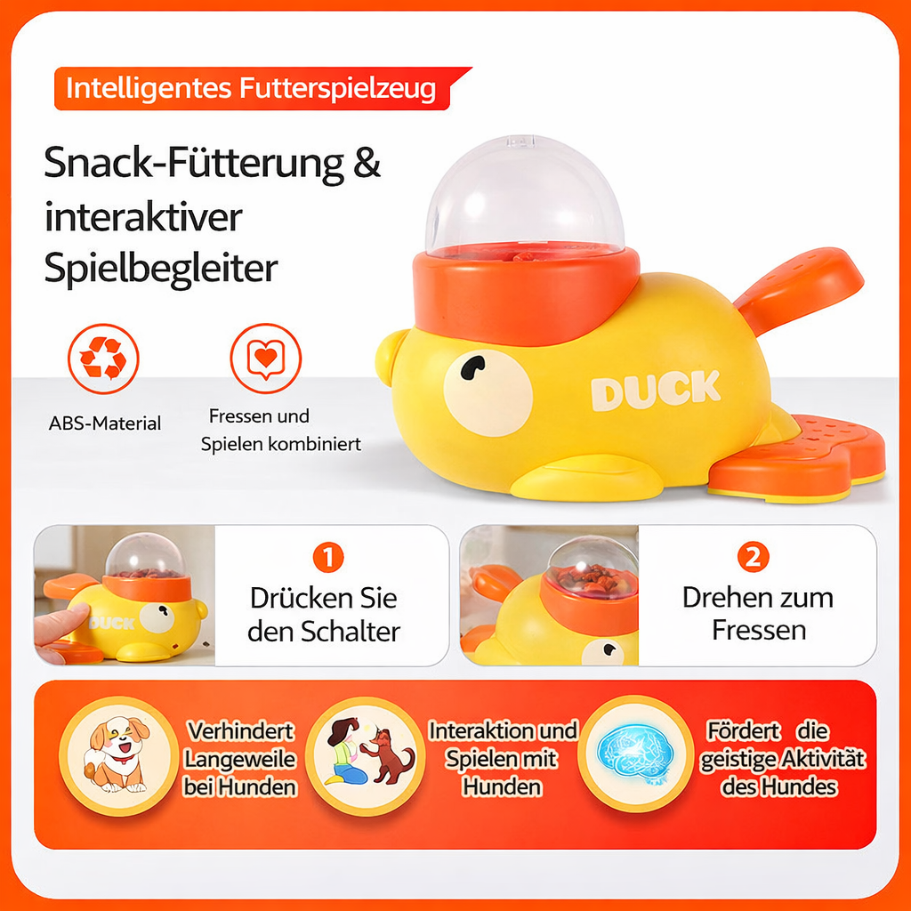 Enten-Leckerli-Spender Spielzeug – Spaßiges & Einfaches Haustierspielzeug