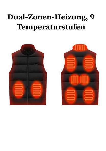 🌡️ 9-Zonen Heizweste für Damen und Herren
