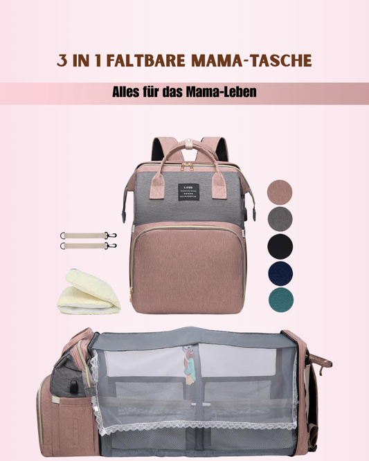 🎒 3 in 1 Faltbare Mama-Tasche