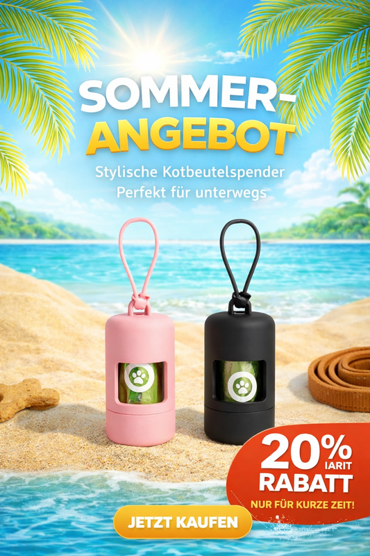 Tragbarer Hundekotbeutel-Spender – Saubere Spaziergänge leicht gemacht